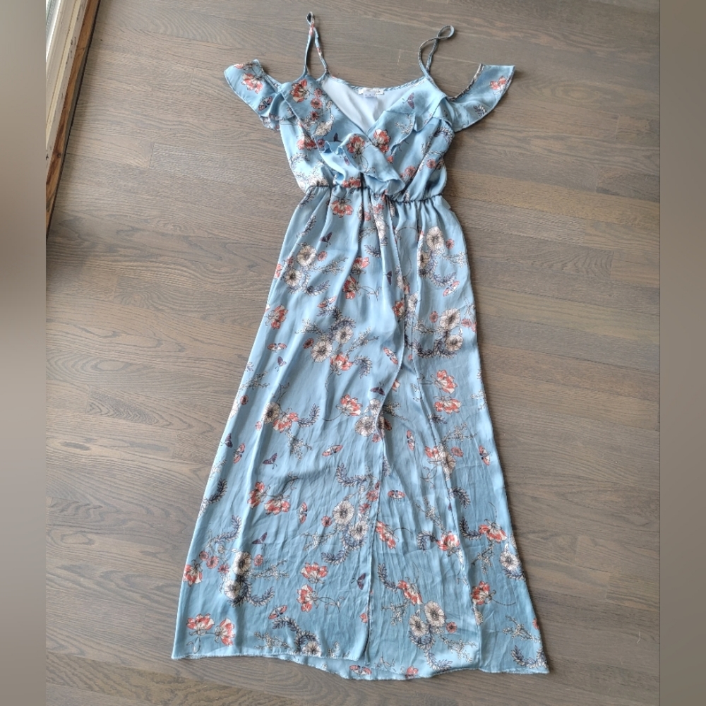 Miley+Molly | Floral Ruffle Maxi Dress